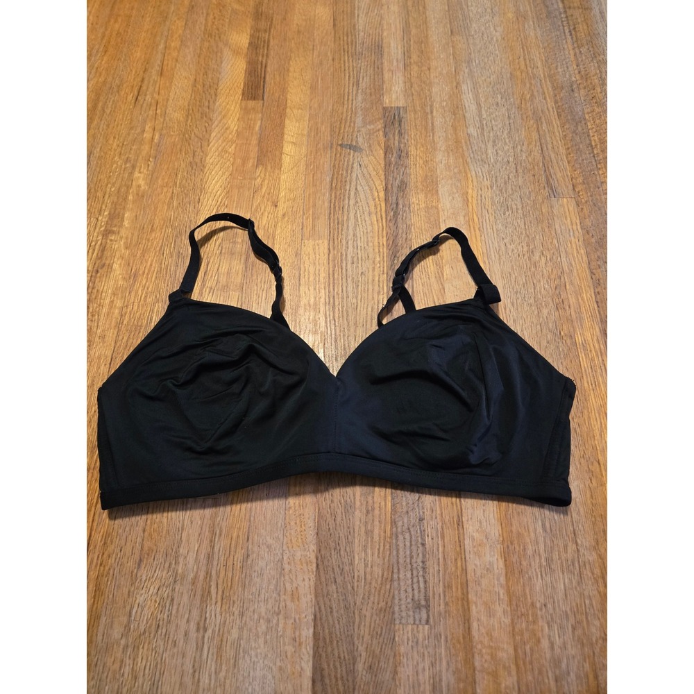 Kindly Yours Women 38C Solid Black Wireless Padded T-Shirt Bralette 40003
